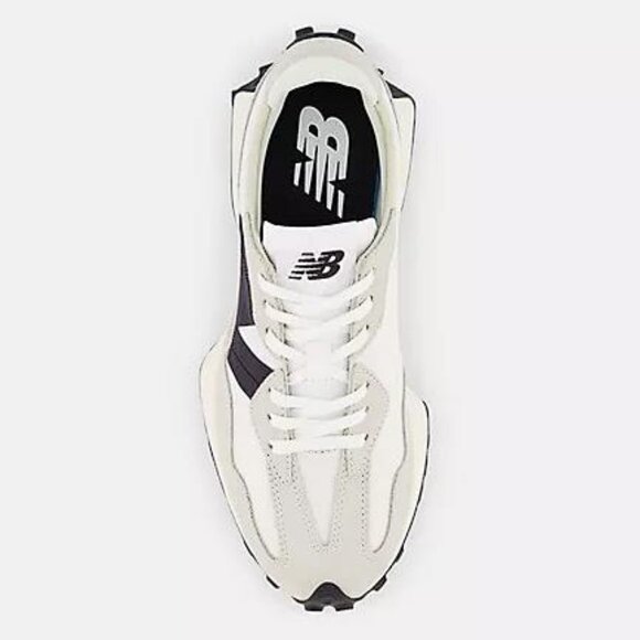 NEW BALANCE Women's 327 Shoes Size 9B In Sea Salt with NB 103 White And Black - Picture 3 of 13